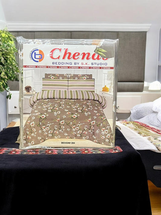 Cotton Bed Sheet 3pc