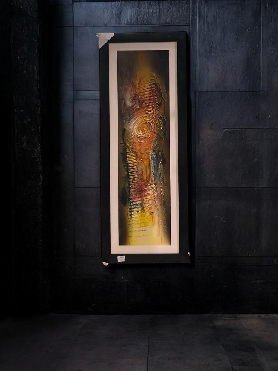 Elegant wall painting, size 14x42 inches.