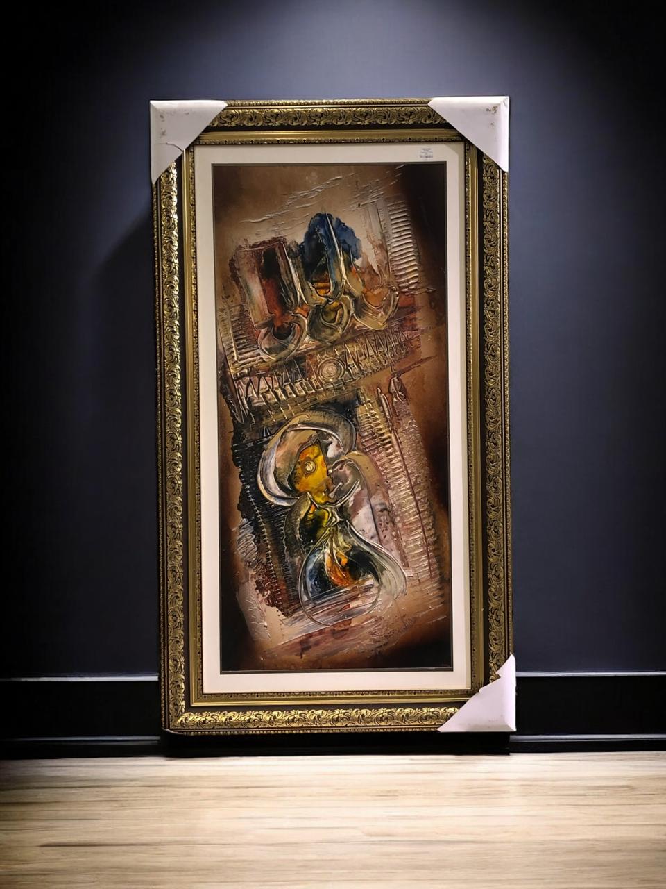Elegant wall painting, size 24x48 inches.