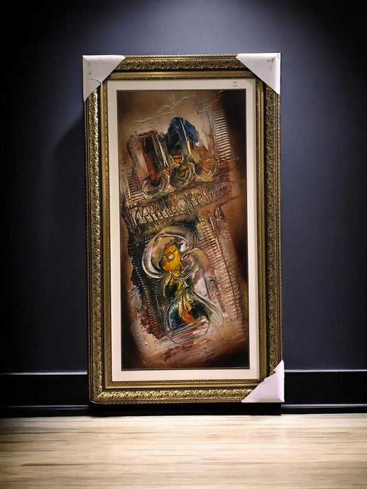 Elegant wall painting, size 24x48 inches.