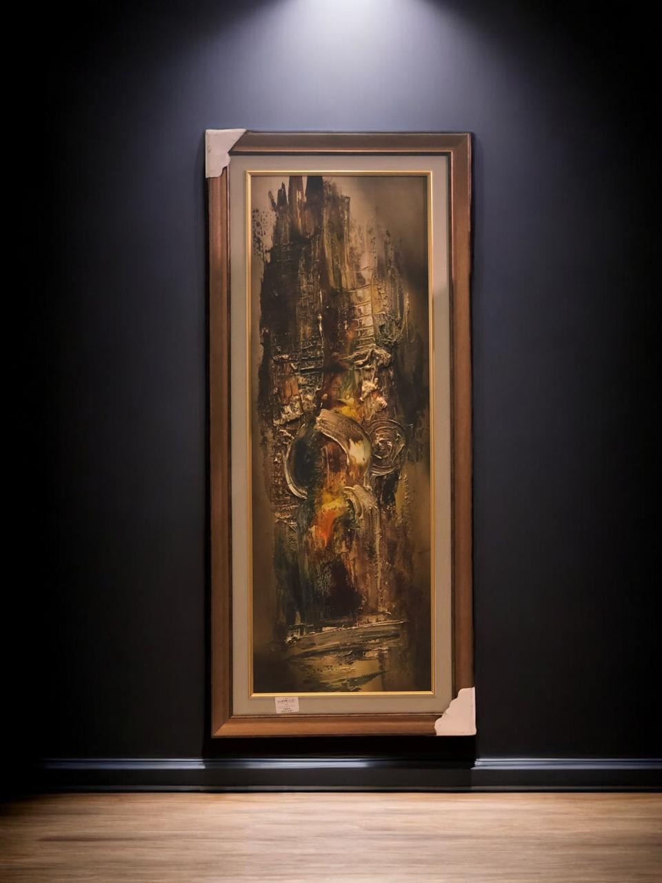 Elegant wall painting, size 14x42 inches.
