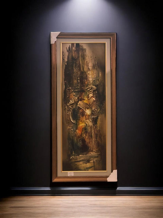Elegant wall painting, size 14x42 inches.