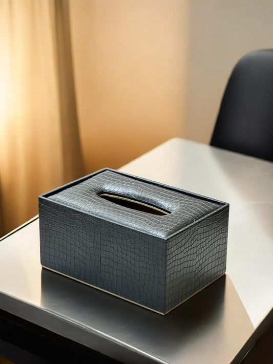 Leather Tissue box (large)