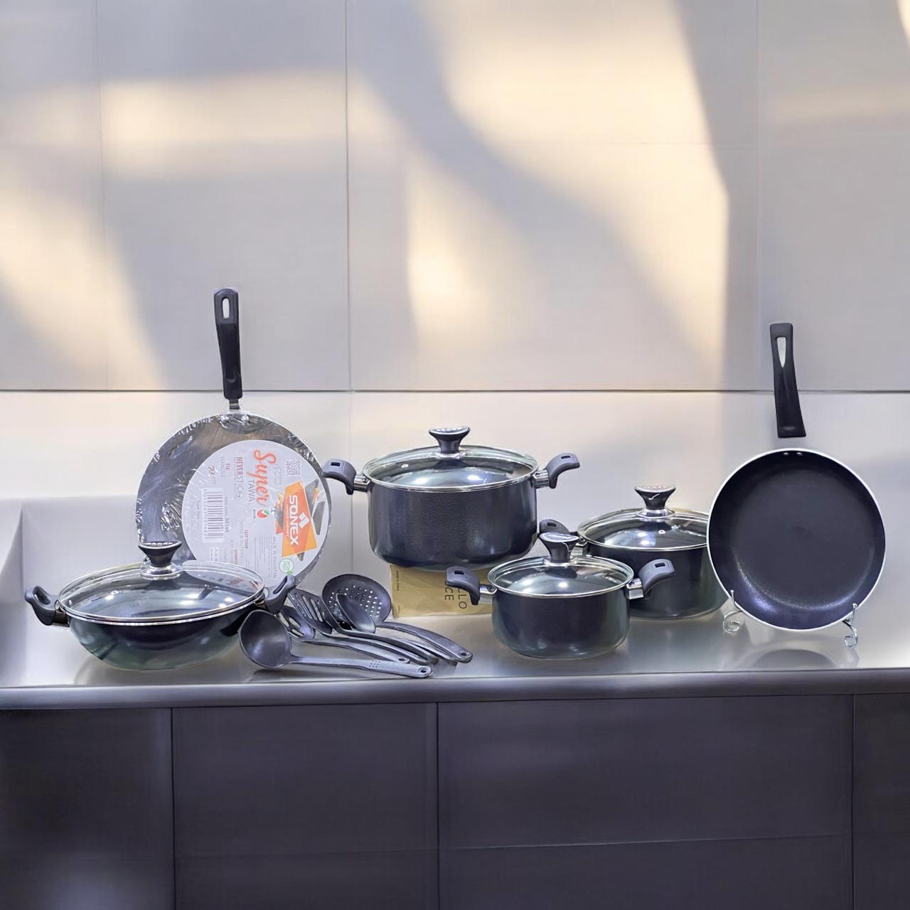 Sonax Classic 17pcs non stick cookware set