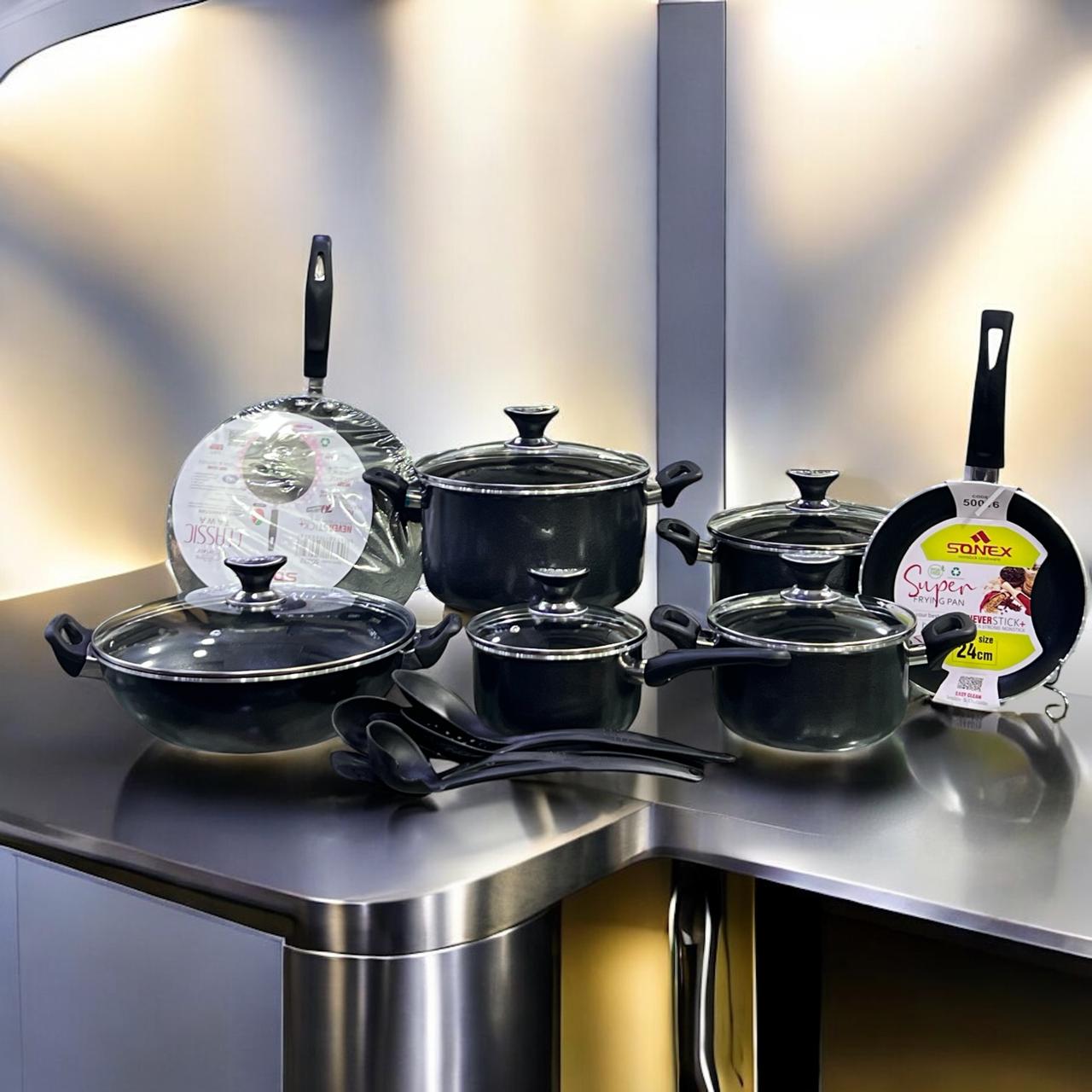 Sonex Elegent 18pcs nonstick-Cookware set