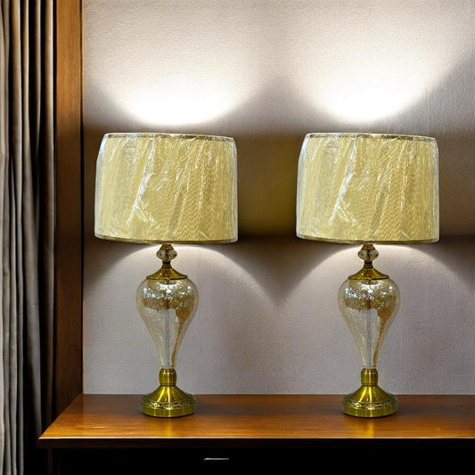 Stylish  Glass Lamps pair with shade