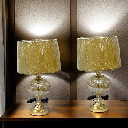Stylish  Glass Lamps pair with shade