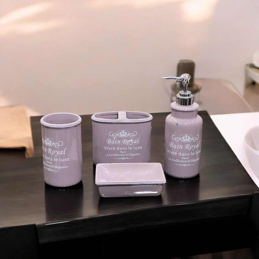 Ceramic Bathroom  set 4pc