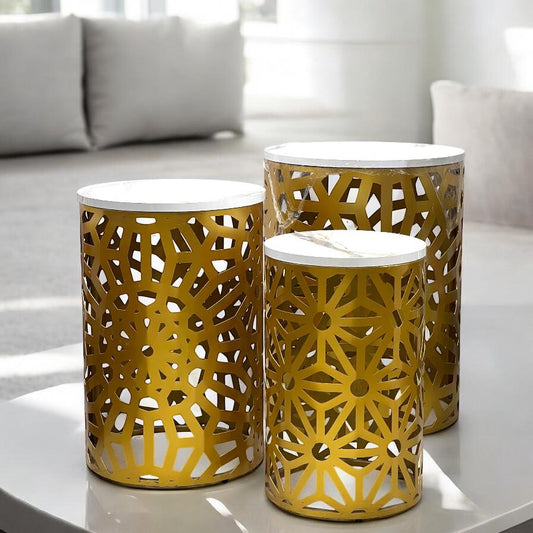 center table with wood top 3pcs set