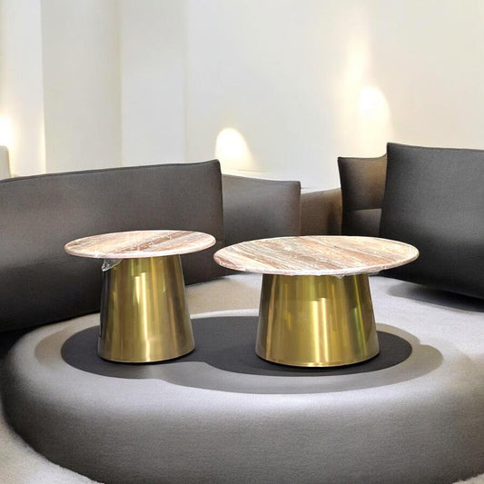 center table with a marble top pair