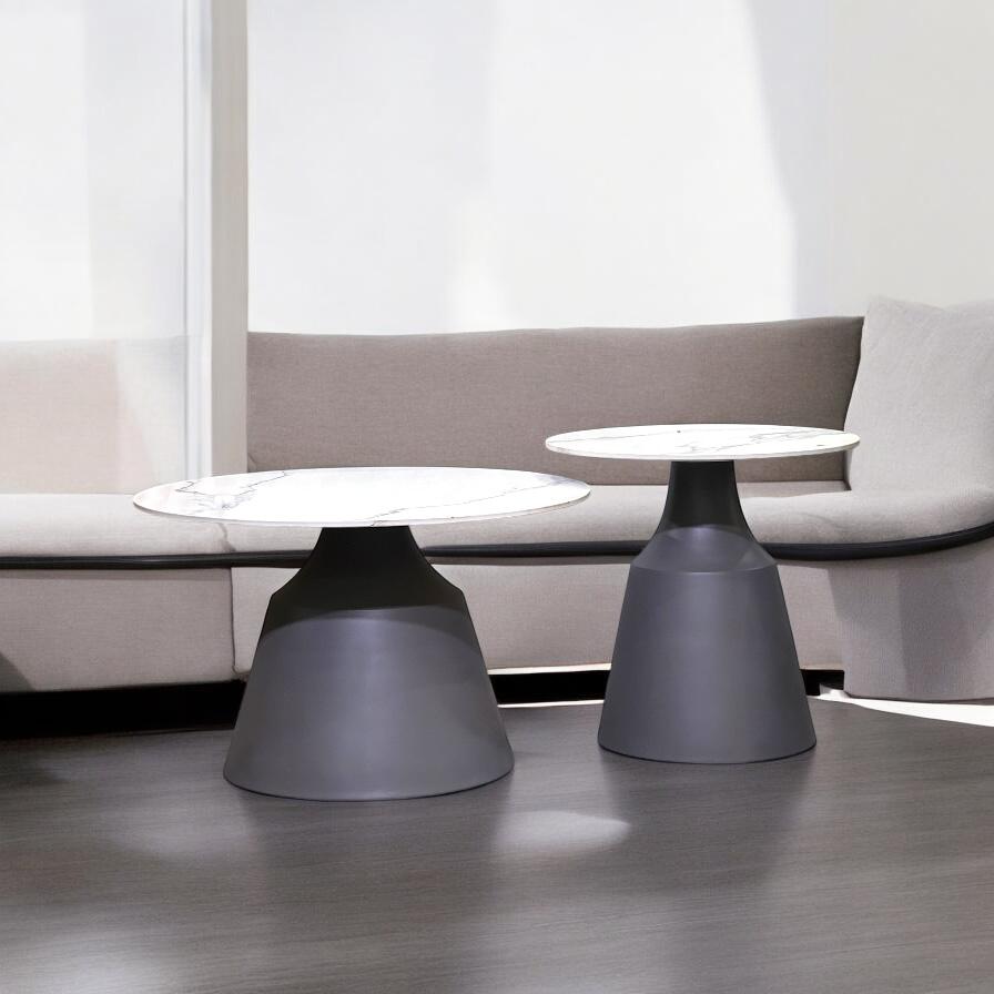 center table with a marble top pair