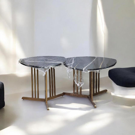 center table with a marble top pair