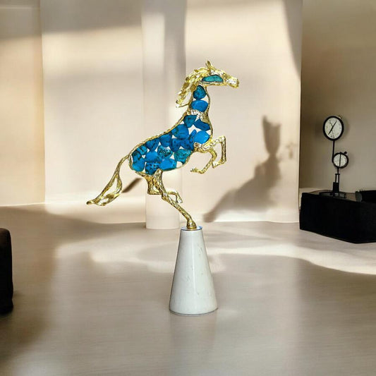 crystal horse statue