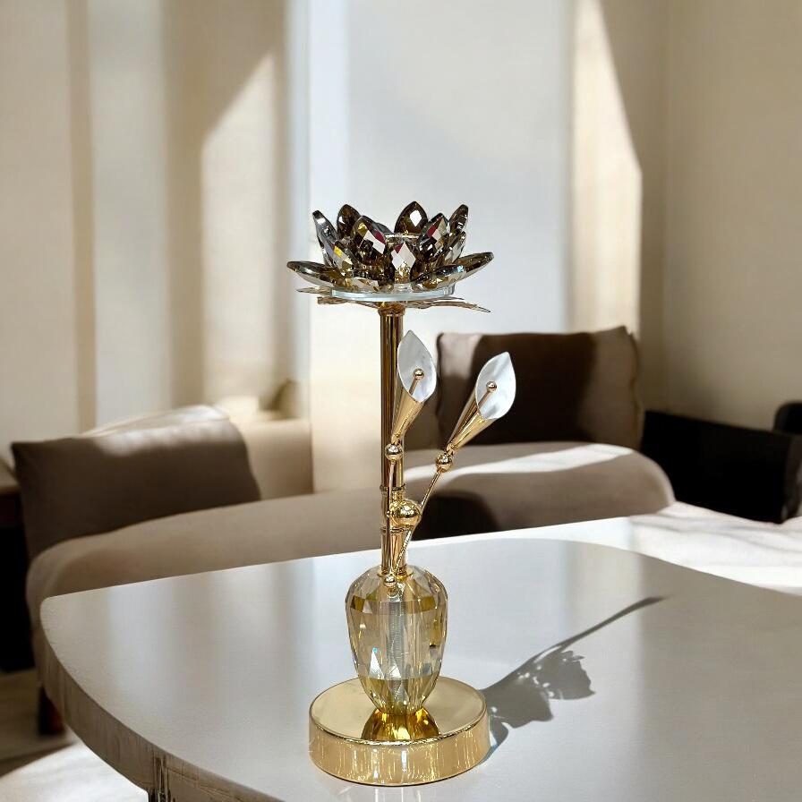 Crystal candle holder (large)