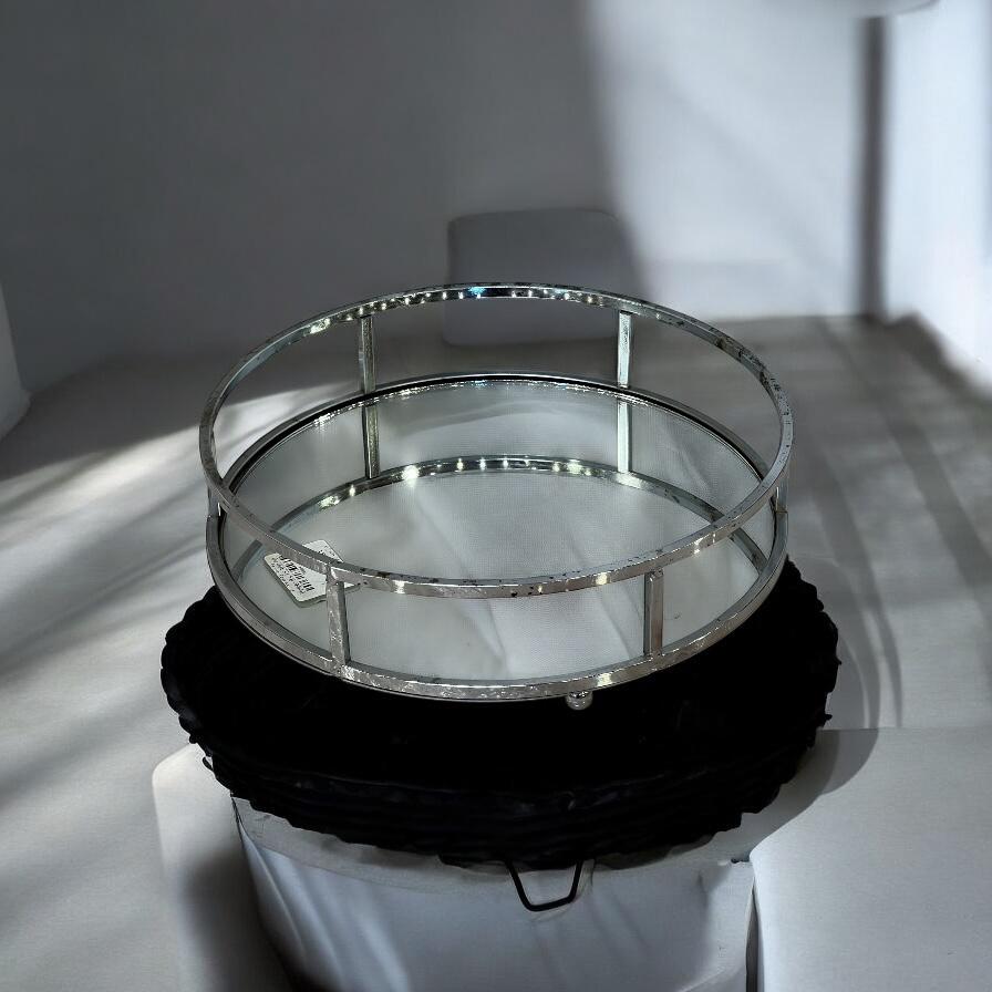 Glass Perfume tray Round (medium)