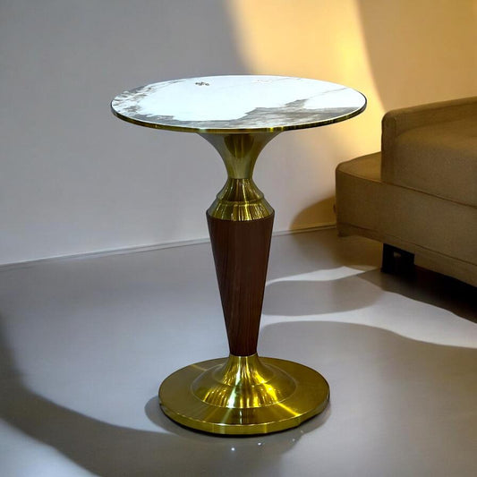 Round marble top table (large)