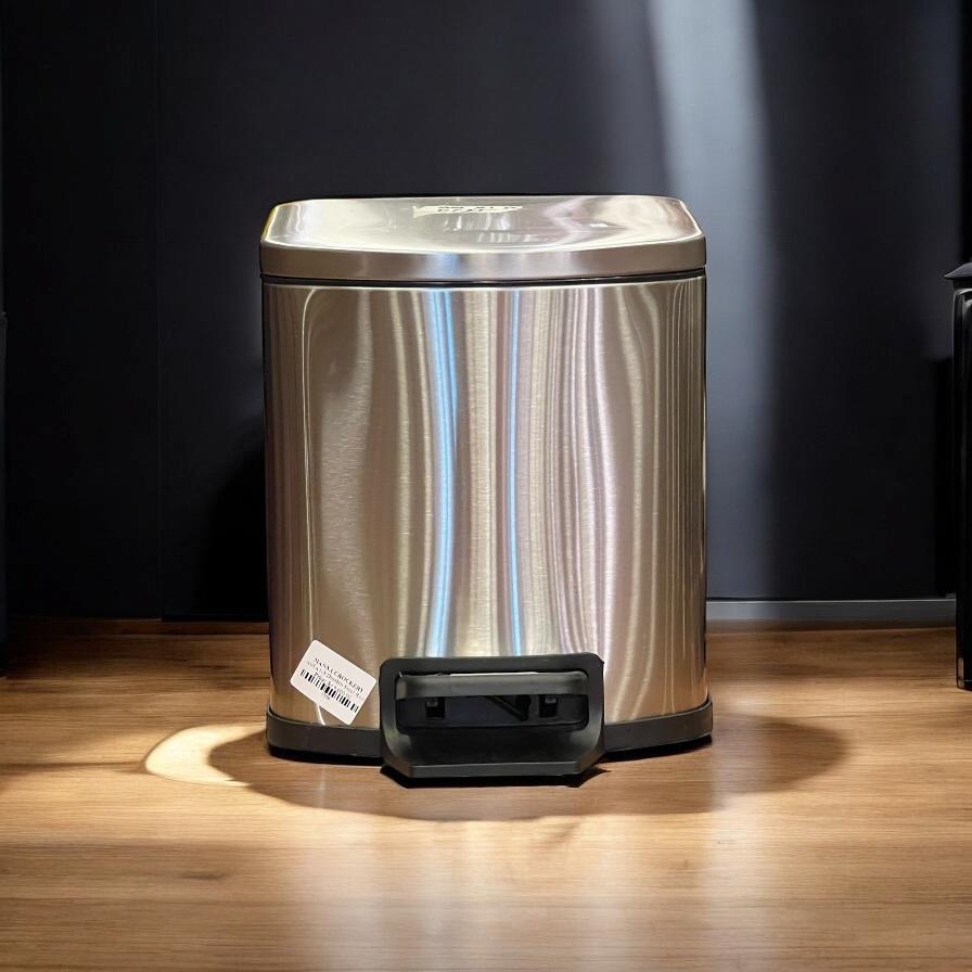 5-liter steel dustbin square