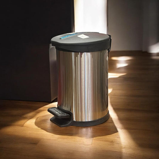 7-liter steel dustbin