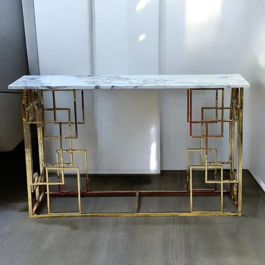 Marble top console