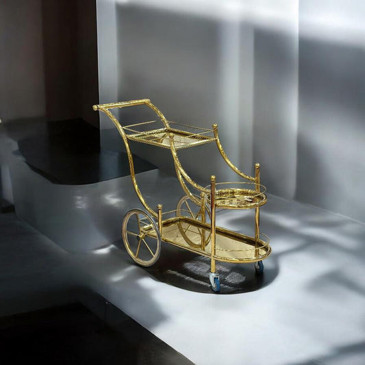 Golden Tea Trolly