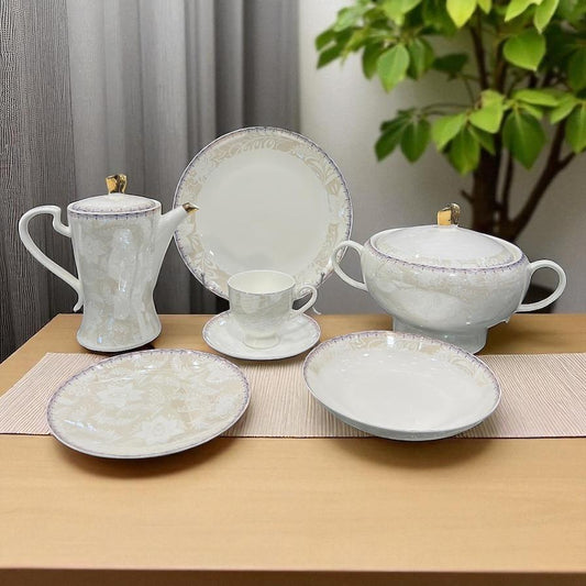 Bone china dinner set 8 serving