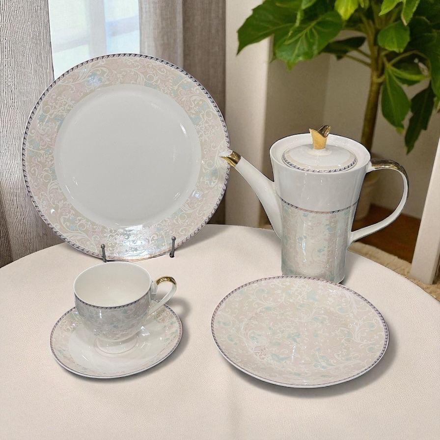 24-piece bone china tea set