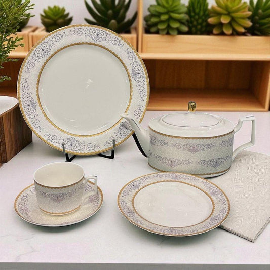24-piece bone china tea set