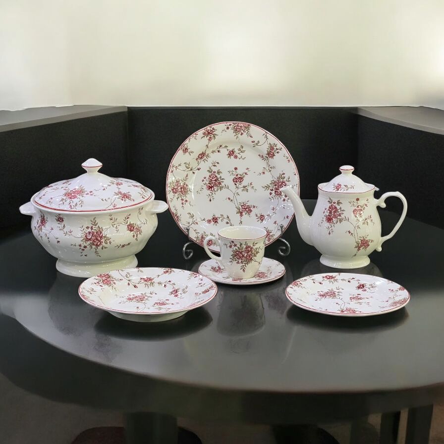 stoneware dinner set (12 serving, 85 pcs)
