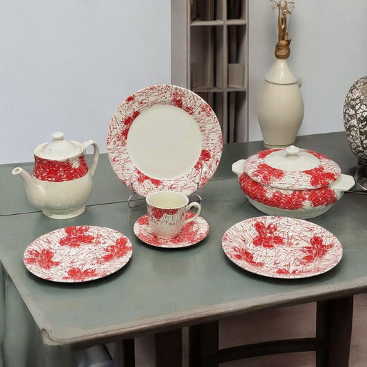 stoneware dinner set (12 serving, 85 pcs)