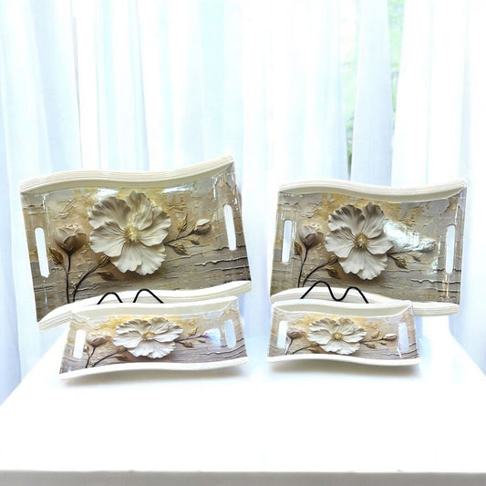 Plastic Tray Set 4 pcs