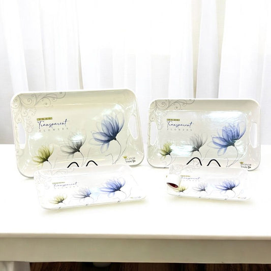 Plastic Tray Set 4 pcs