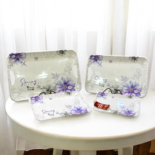 Plastic Tray Set 4 pcs
