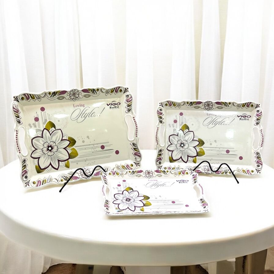 Plastic Tray Set 3 pcs