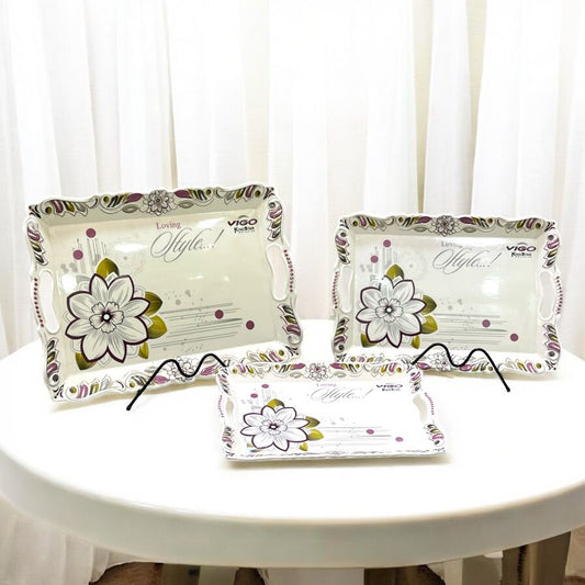 Plastic Tray Set 3 pcs