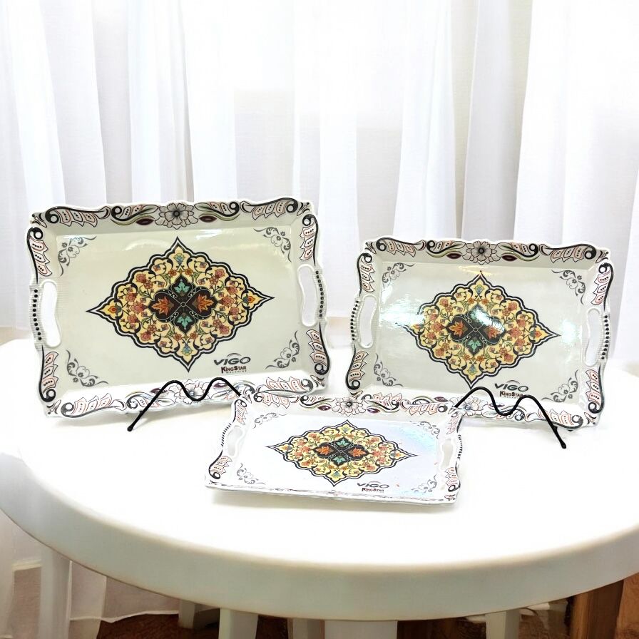 Plastic Tray Set 3 pcs