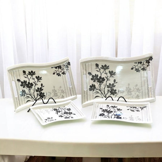 Plastic Tray Set 4 pcs