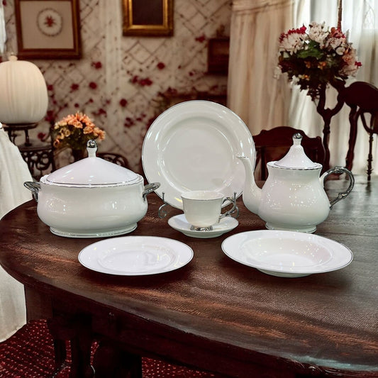 Bone China Dinner Set 8 Servings 61 pcs