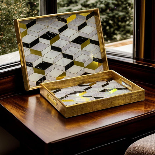 Italian Tray Set 2 pc