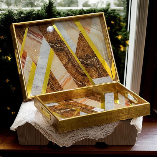 Italian Tray Set 2 pc
