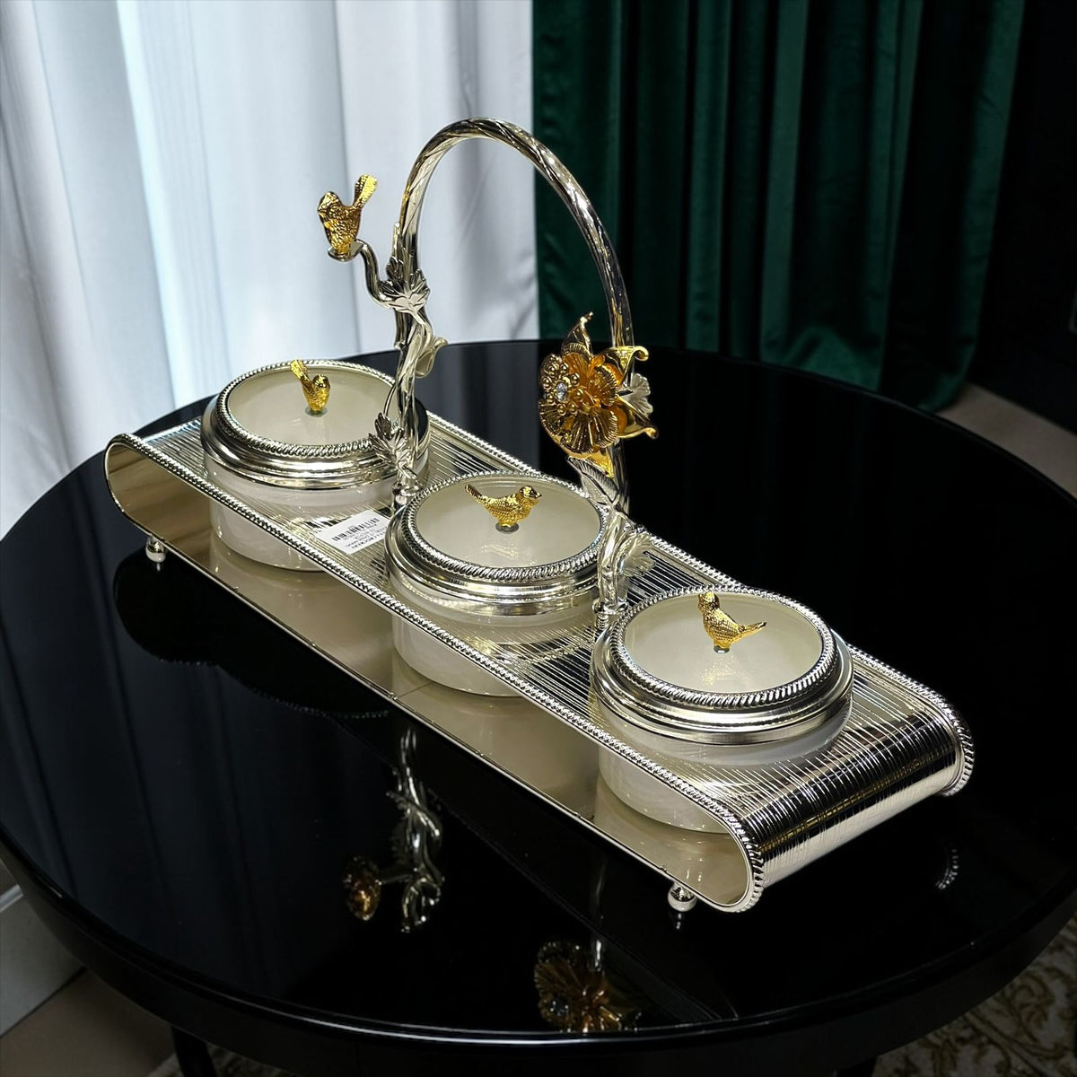 Dry Fruit Dish Silver