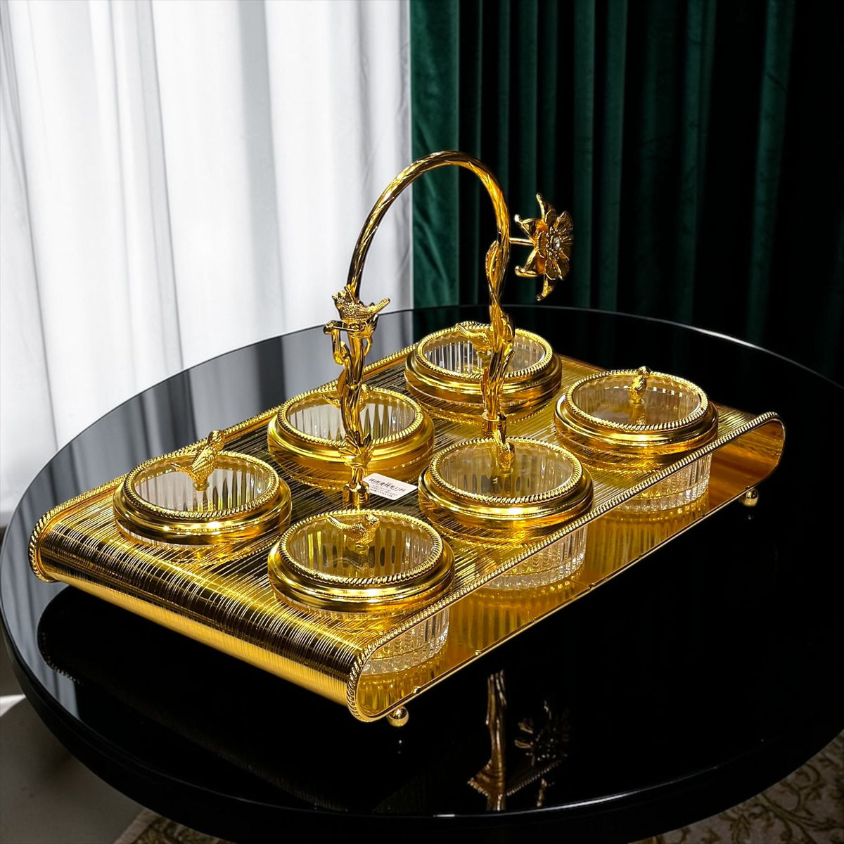 Dry Fruit Dish Golden