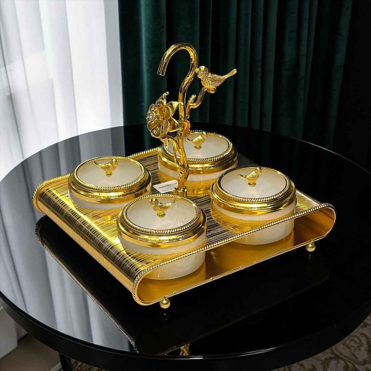 Dry Fruit Dish Golden