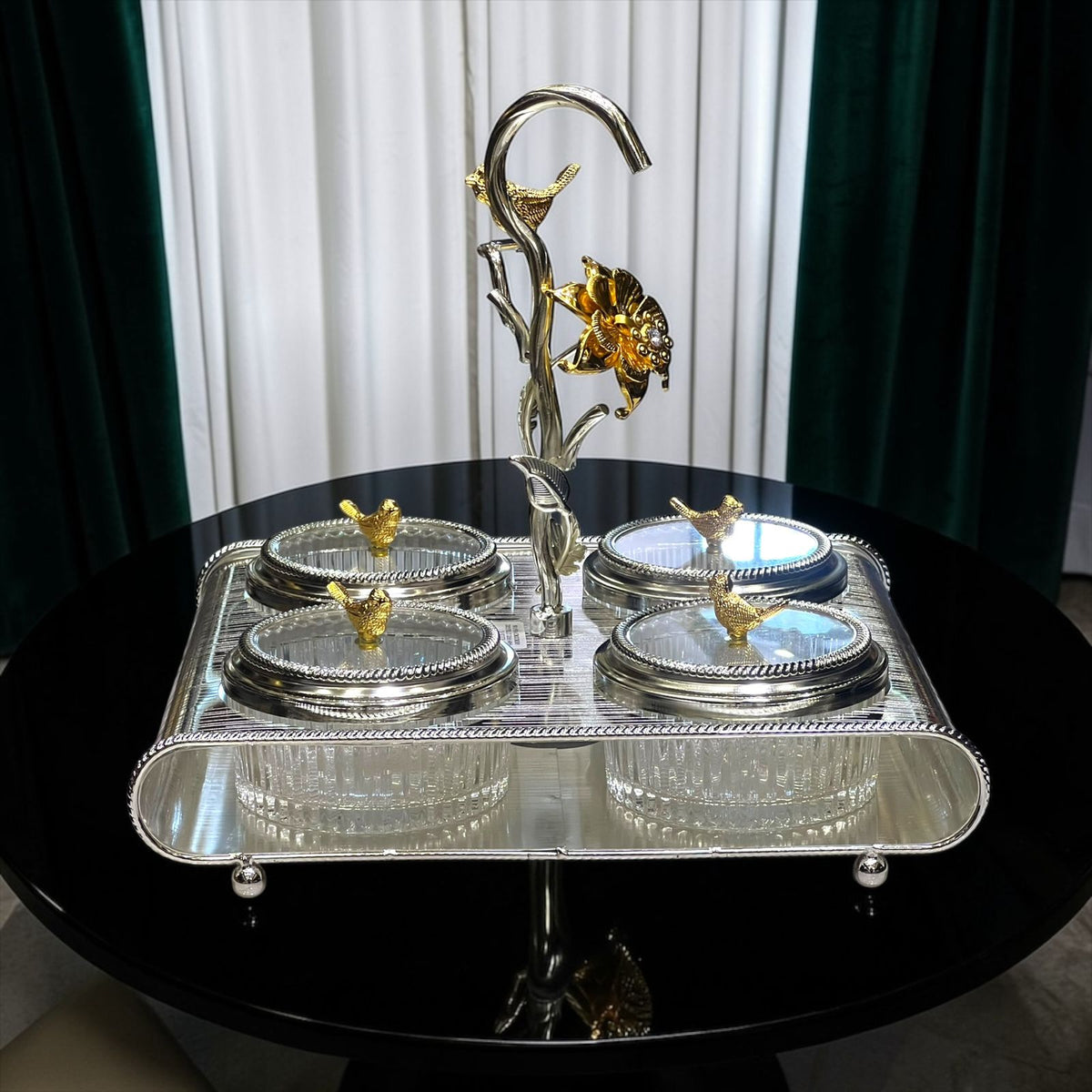 Dry Fruit Dish Silver
