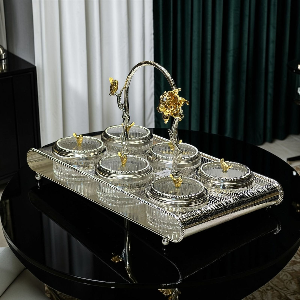 Dry Fruit Dish Silver