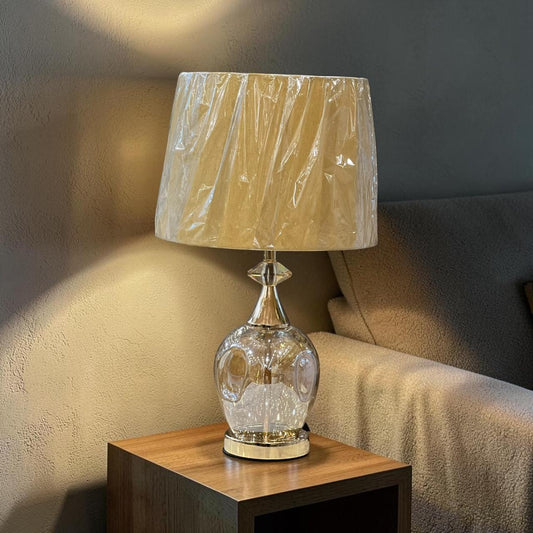 Glass lamps pair
