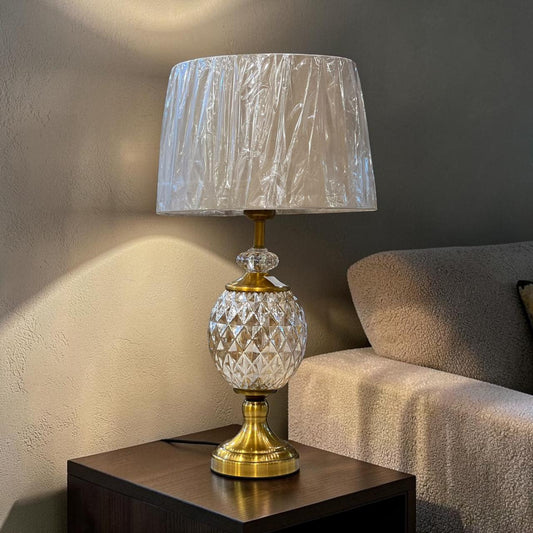 Glass lamps pair