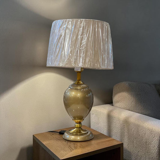 Wooden Lamps Pair