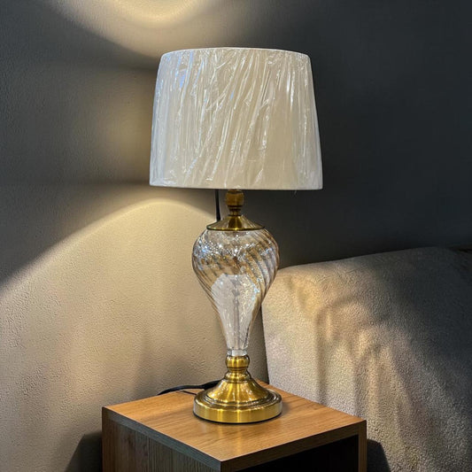 Glass Lamps pair