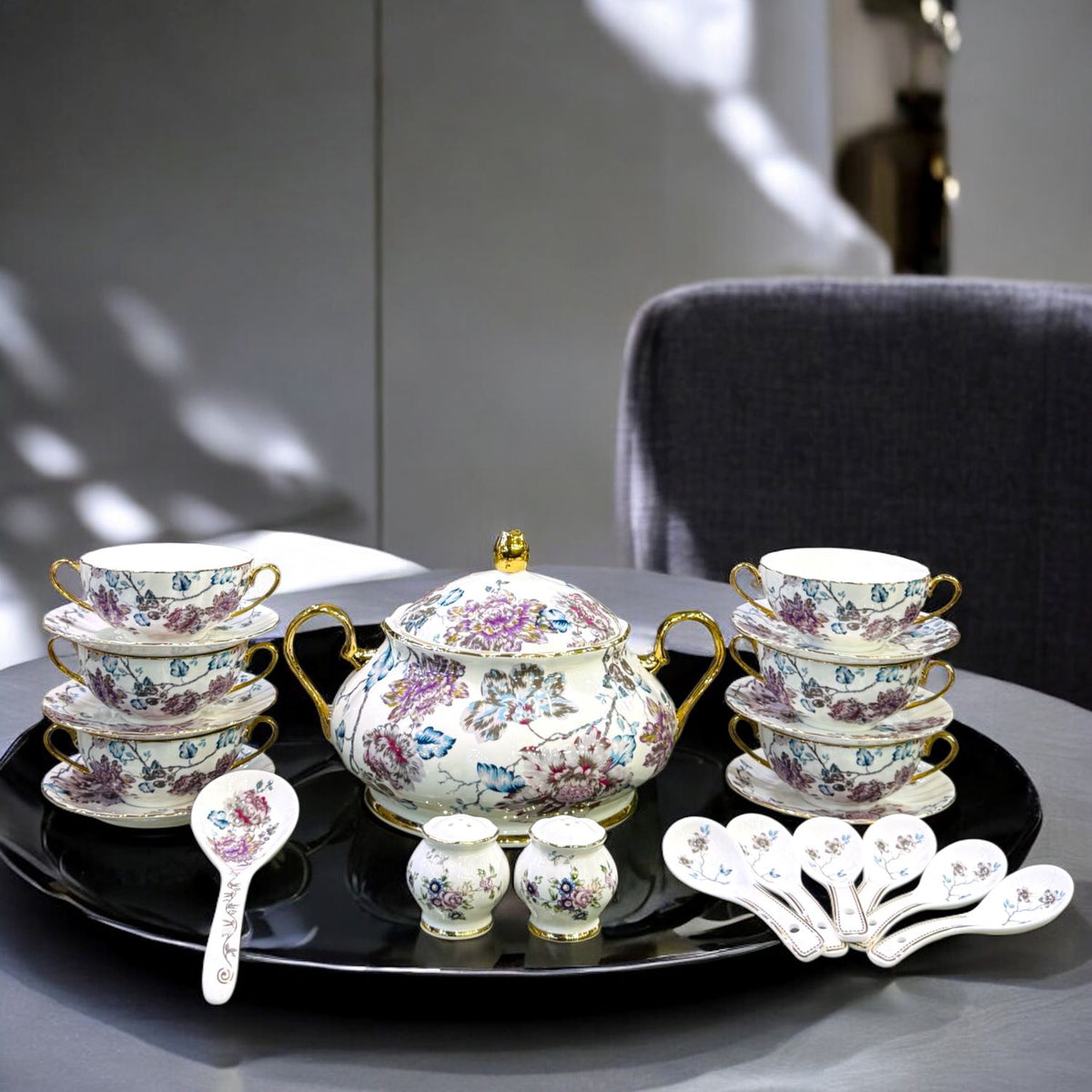 Royal Albert Soup set