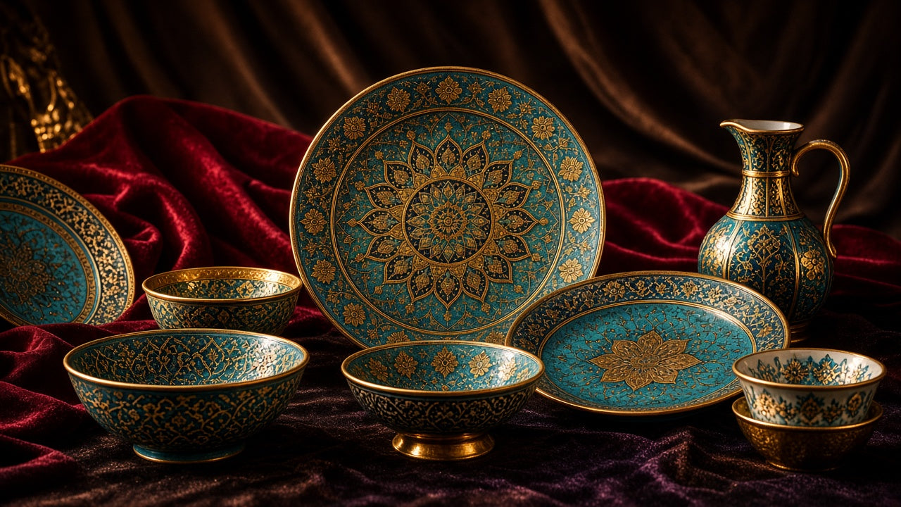 Turkish crockery - ornate serving pieces